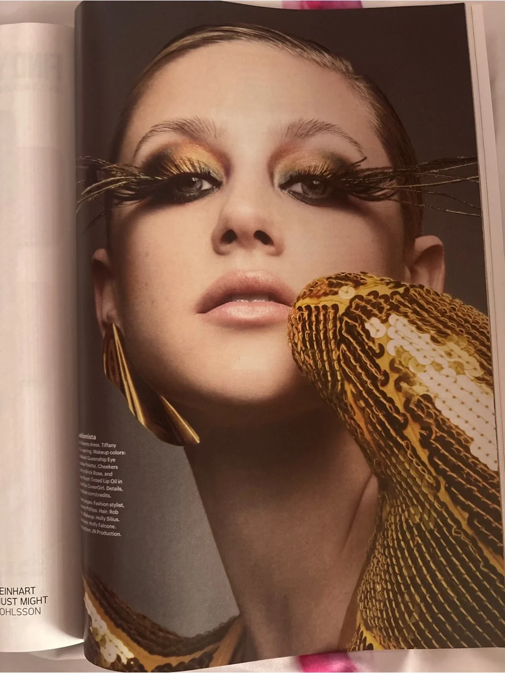 Lot of Allure Magazine March 2020 Lili Reinhart Riverdale Cover and 2 pins